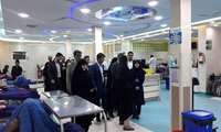 بازدید سرکار خانم دکتر هاشمی رئیس محترم بنیاد بیماری های خاص کشور از بخش دیالیز بیمارستان  97/8/5